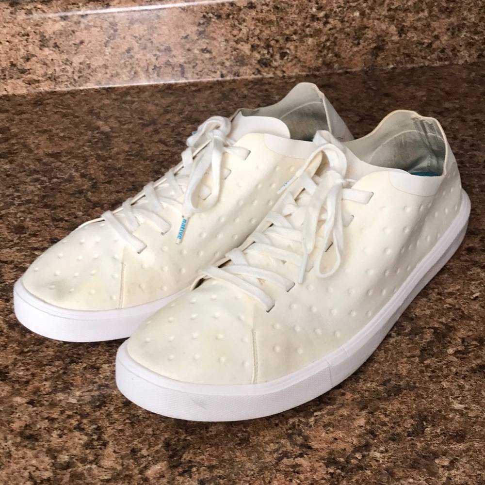 Native Monaco Low Canvas Fashion Sneakers In White | 13